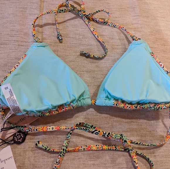 Nanette Lepore Tankini Bikini 3 piece set NWT XS - Picture 9 of 15